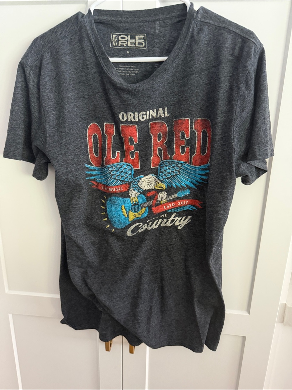 Ole Red Men's Charcoal Graphic Tee - Original Size Medium